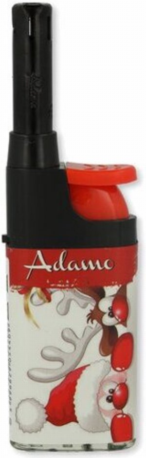 Adamo Mini-Stabfeuerzeug Weihnachtsmotiv – Rentier & Weihnachtsmann Edition
