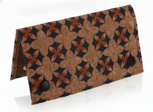 Angelo Kork-Drehertasche mit floralem Muster – Feinschnittbeutel Nr. 2v6