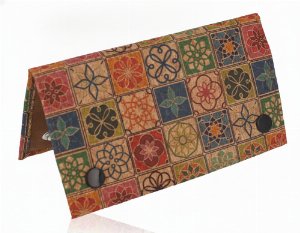 Angelo Kork-Drehertasche mit Kachelmotiv – Feinschnittbeutel Nr. 4v6