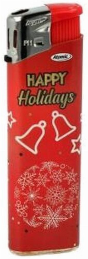 Atomic Gasfeuerzeug X-Mas Edition „Happy Holidays