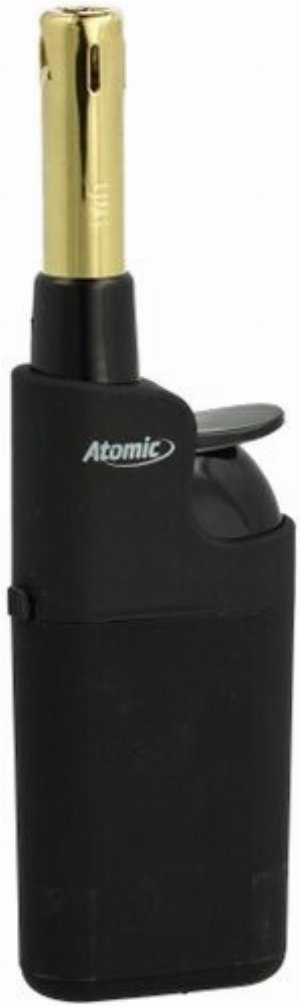 Atomic Black Line Gold – Schlankes Piezo-Gasfeuerzeug im Stabdesign