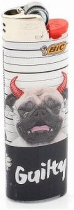 BIC Einwegfeuerzeug – Gangster Dog „GUILTY