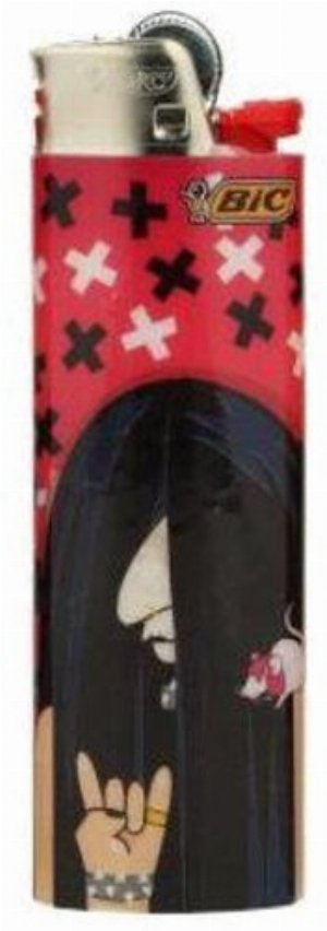 BIC Maxi Einwegfeuerzeug – Hairy Edition 5v8 (Gothic-Motiv)