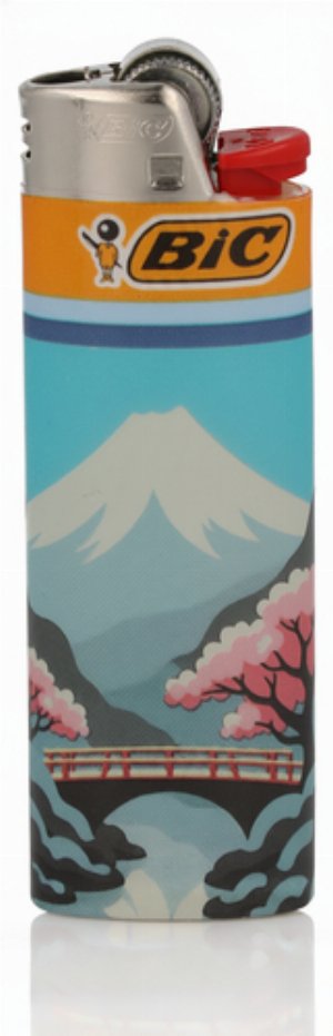 BIC Maxi Feuerzeug – Dreamy Japan Edition (6v6 · Sakura & Mount Fuji)