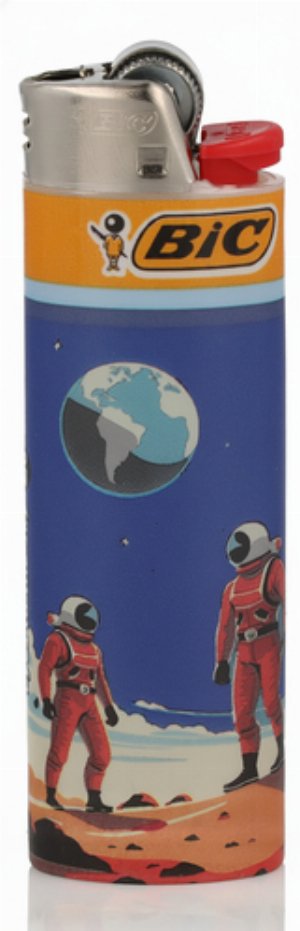 BIC Maxi Feuerzeug – Eyes to the Sky Motiv „Astronauten auf dem Mond