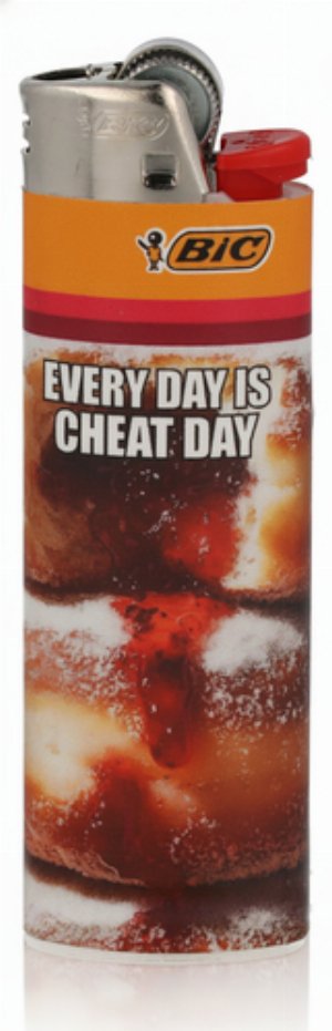 BIC Maxi Feuerzeug – „Every day is cheat day