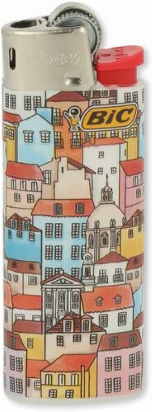 BIC Mini Feuerzeug – Cities Südeuropa-Stadtpanorama (4v8)