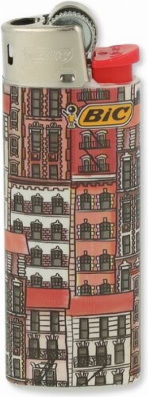 BIC Mini Feuerzeug – Cities Edition „Häuserfassaden