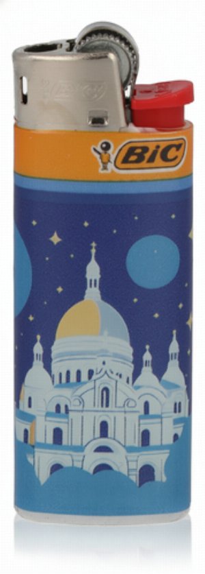 BIC Mini Feuerzeug – Cities of the Universe „Kathedrale bei Nacht