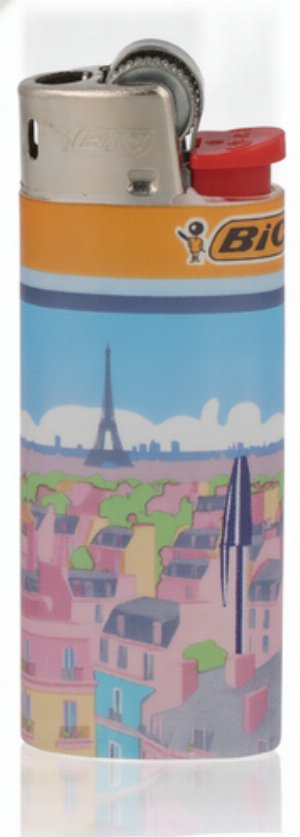 BIC Mini Feuerzeug – Monumental Paris Panorama (4v6)