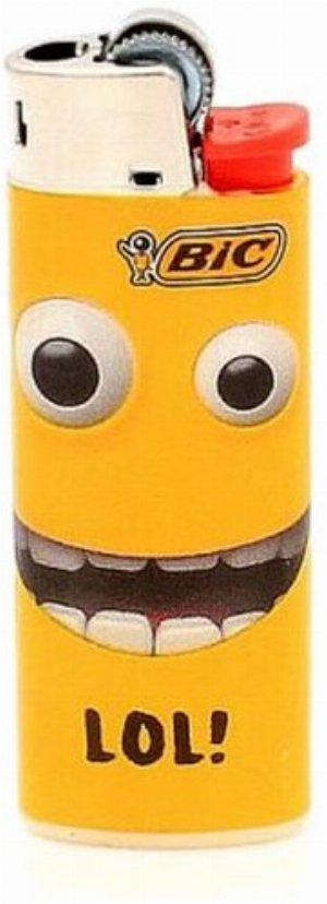 BIC Mini Feuerzeug – Yellow Mouth „LOL!