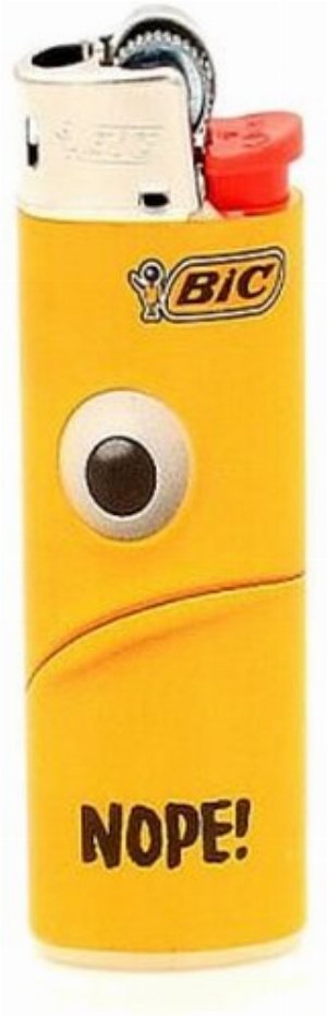 BIC Mini Feuerzeug – Yellow Mouth „NOPE!