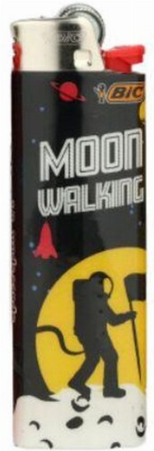 BIC Maxi Einweg-Feuerzeug – Space Spirit „Moon Walking