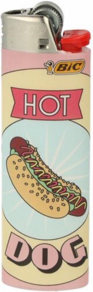 BIC Maxi Einweg-Feuerzeug – Dinner-Edition „Hot Dog