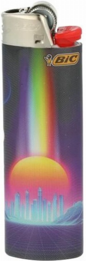 BIC Maxi Einwegfeuerzeug – Space-Edition „Sonne & Regenbogen