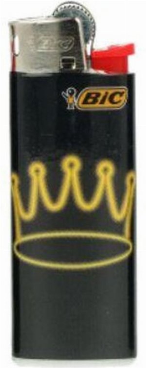 BIC Mini Einwegfeuerzeug – Neon Sings Edition „Krone