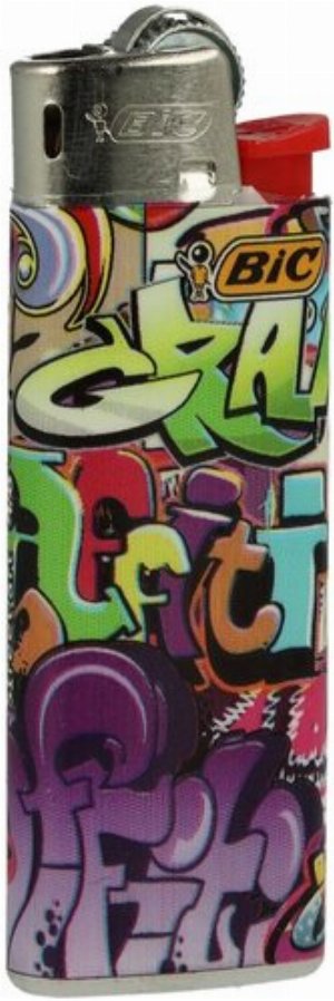 BIC Mini Einwegfeuerzeug – Street Art Edition, Motiv 4v8