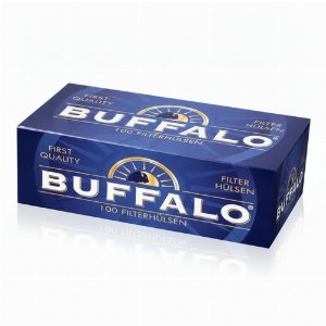 Buffalo Stopfhülsen mit Fest-Filter – Standardgröße