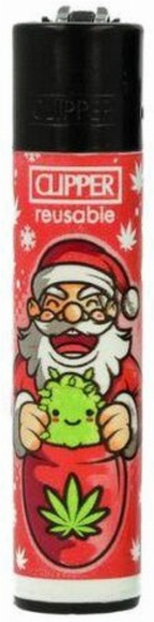 Clipper Gasfeuerzeug „Lachender Weihnachtsmann