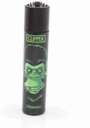 Clipper Gasfeuerzeug – Affen-Edition „Green Face