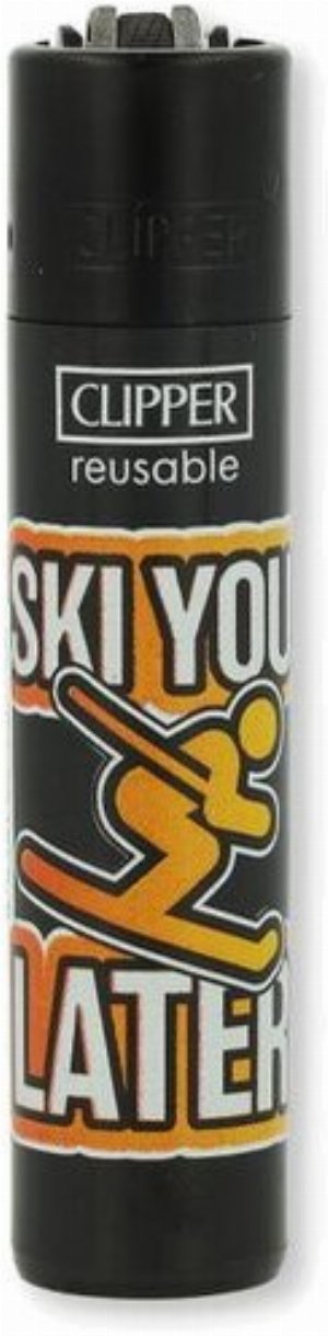 Clipper Gasfeuerzeug – Après-Ski Edition „Ski you later