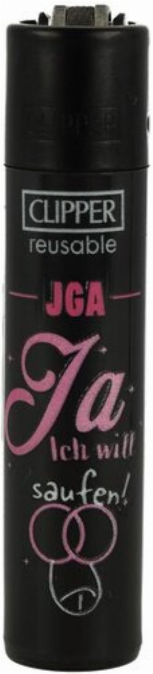 Clipper Feuerzeug „JGA – Ja Ich will Saufen!