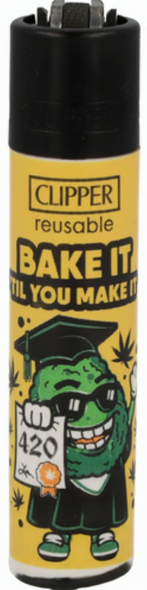 Clipper Nachfüllfeuerzeug – Bud Buddies „Bake It Til You Make It