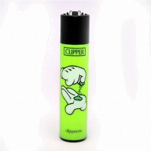 Clipper Gasfeuerzeug „Cartoon Hands – Hände im Sand