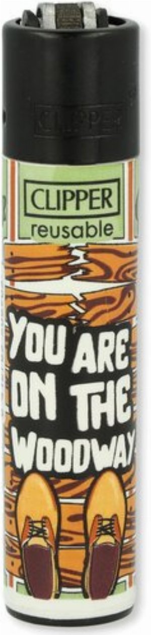 Clipper Gasfeuerzeug „Denglish 9 – You are on the Woodway