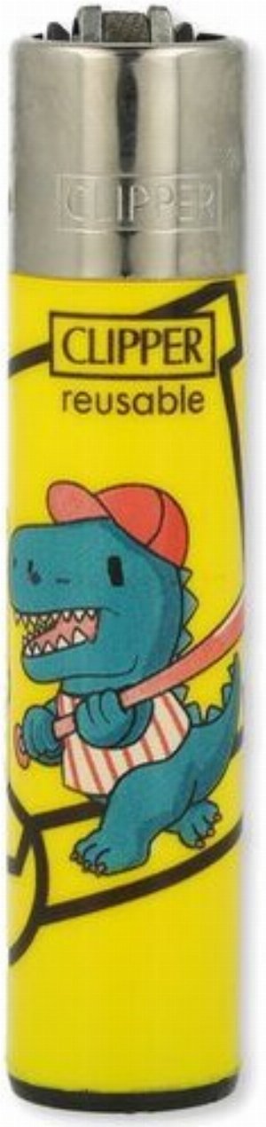 Clipper Gasfeuerzeug – Dino Sports Edition „Baseball-Dino