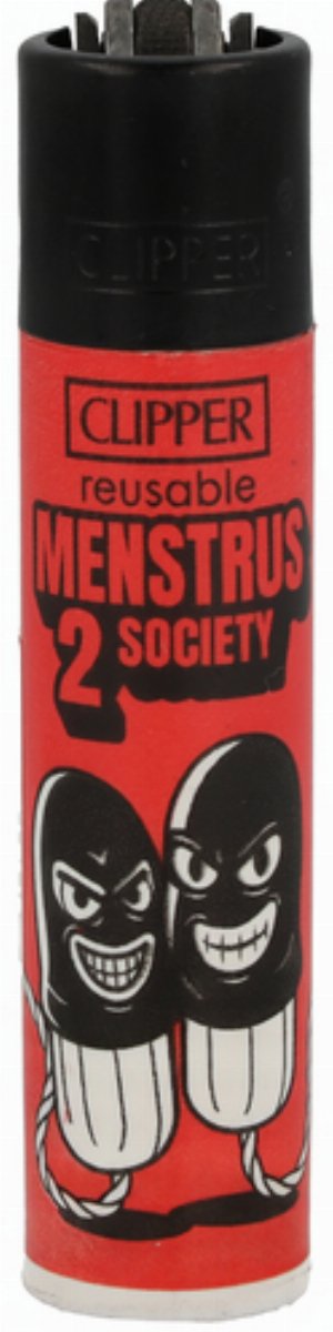Clipper Feuerzeug „Menstrus 2 Society