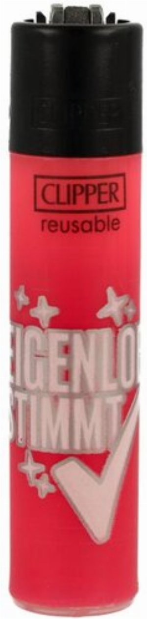 Clipper Gasfeuerzeug „Eigenlob stimmt