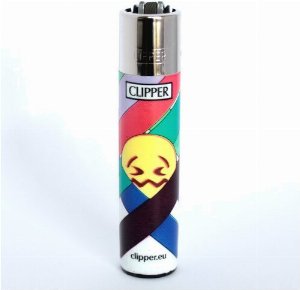 Clipper Nachfüllfeuerzeug – Emoji Mix 2 „Unwohl-Smiley