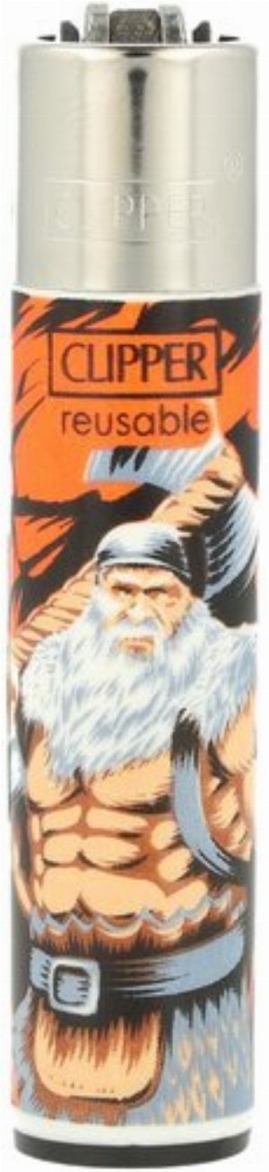Clipper Gasfeuerzeug – Fantasy Warriors Edition (Wikinger-Motiv, Nr. 3v4)