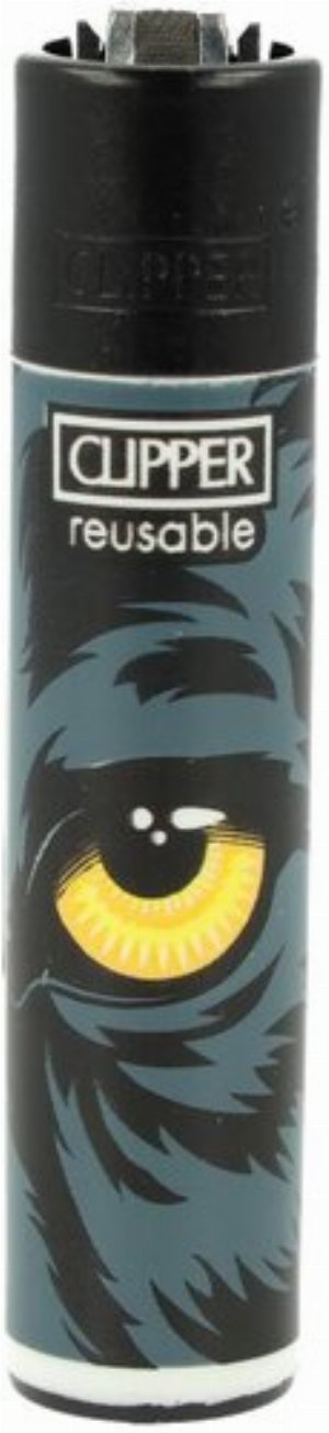 Clipper Gasfeuerzeug „Feline Eyes – Gelbes Katzenauge