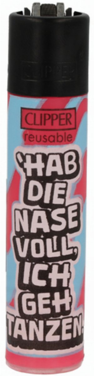 Clipper Feuerzeug „Hab die Nase voll, ich geh tanzen