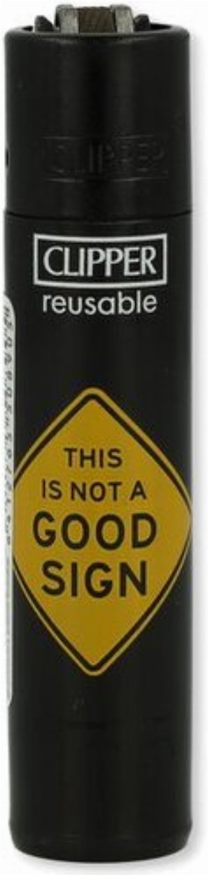Clipper Gasfeuerzeug „Funny Signs – This is not a good Sign