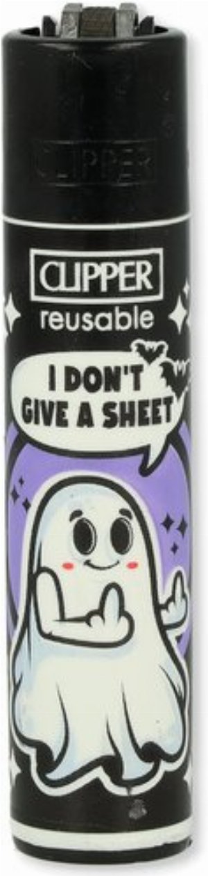 Clipper Nachfüllfeuerzeug – Ghosts-Edition „I Don't Give A Sheet