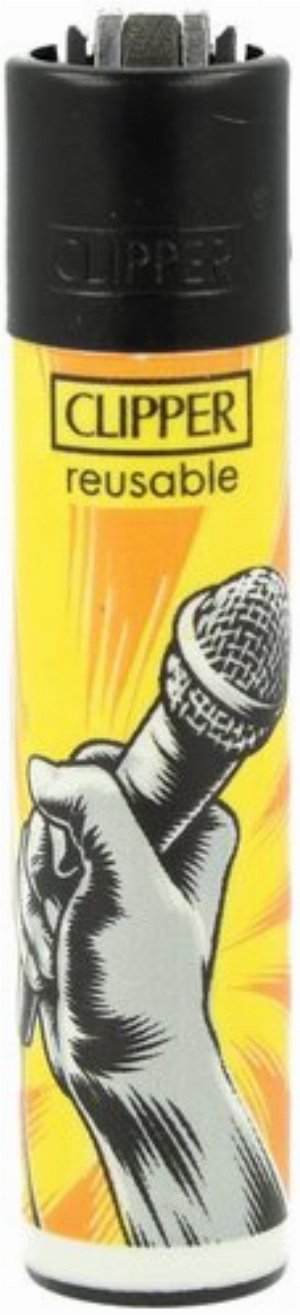 Clipper Gasfeuerzeug „HipHop Elements – Mikrofon