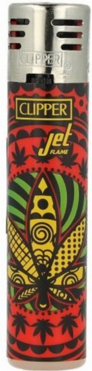 Clipper Jet-Flame Feuerzeug – Mandala Leaves Edition (Nr. 1 von 4)