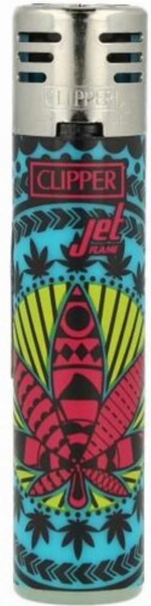 Clipper Jet-Flame Feuerzeug – Mandala Leaves Edition (2v4)