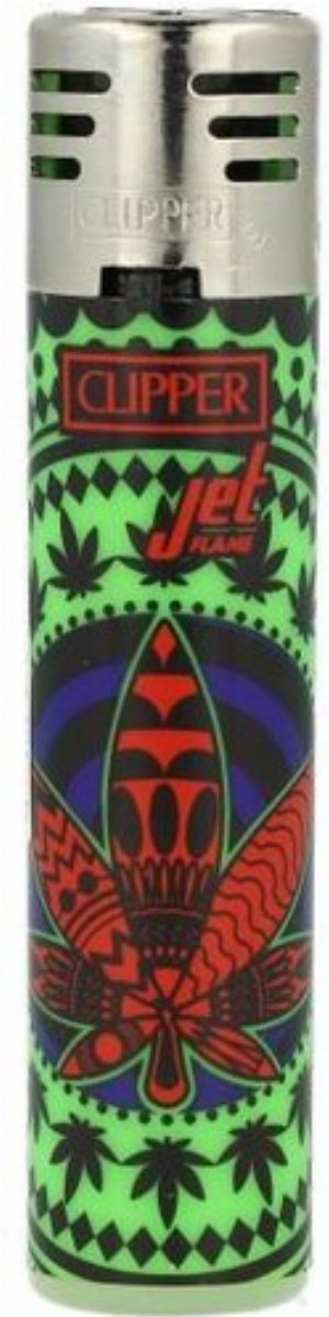 Clipper Jet-Flame Feuerzeug – Mandala Leaves Edition (4v4)