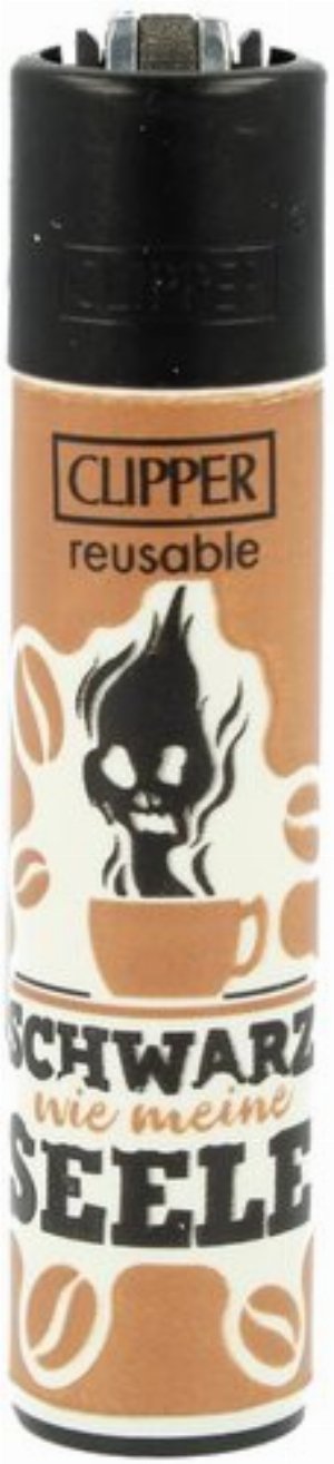Clipper Gasfeuerzeug „Schwarz wie meine Seele