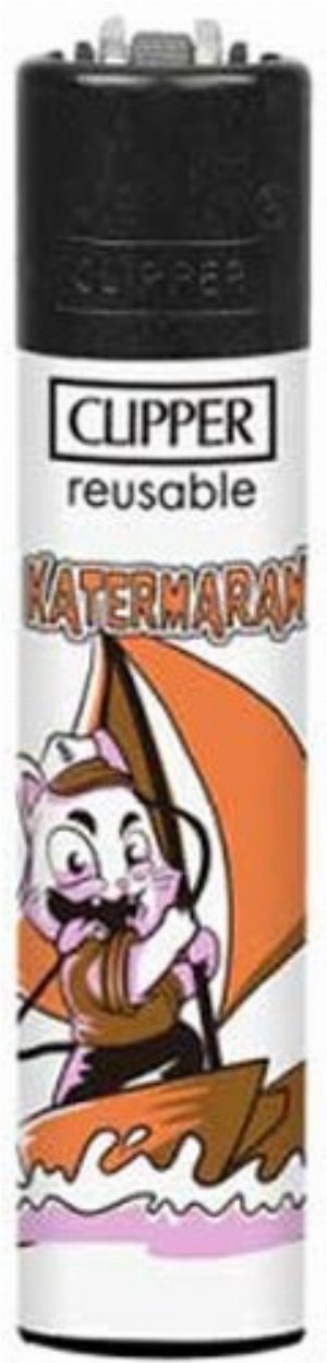 Clipper Katermaran – Nautisches Motiv-Feuerzeug (Kater-Serie, 1v4)
