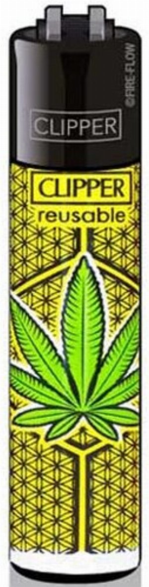Clipper Gasfeuerzeug – Leaves 38 „Hanfblatt