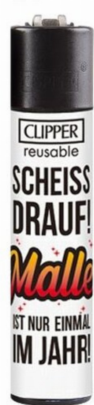 Clipper Feuerzeug „Scheiß drauf – Malle ist nur einmal im Jahr!