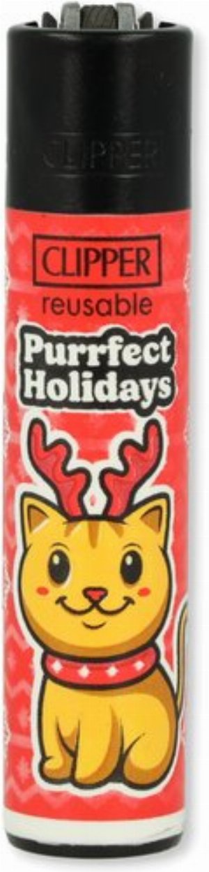 Clipper Gasfeuerzeug „Purrfect Holidays