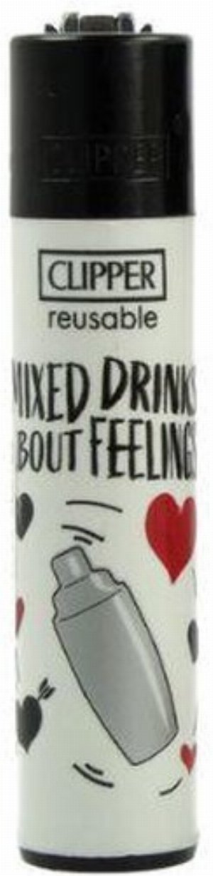 Clipper Gasfeuerzeug „Mixed Drinks About Feelings
