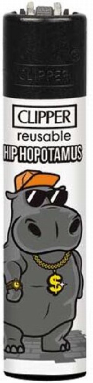 Clipper Gasfeuerzeug „Hip-Hop-Nilpferd