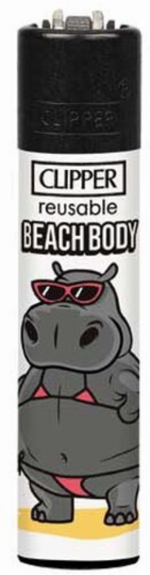 Clipper Gasfeuerzeug „Hippo Beach Body